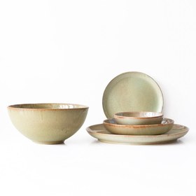 Resim 4 Kişilik Stoneware Yemek Takımı - Müdavim Yeşil 