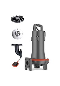 Resim Leo 32swpm3.6-17- 1.1l/qg Parçalayıcılı Bıçaklı Foseptik Dalgıç Pompa 1.5 Hp 18 Mss 133 Lt/dk 