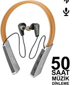 Resim azmarka Subzero Ep99 Kablosuz Bluetooth Kulaklık – 50 Saat Boyun Askılı Sporcu Kulaklığı, Super Bass 
