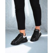 Resim Ortopedik Taban Deri Günlük Casual Erkek Sneaker Mcqueen Ithal Malzeme 