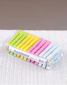 Resim 24 Adet Renkli Plastik Çamaşır Mandalı Plastik Mandal 1 Adet 24Lü 
