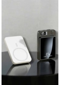 Resim Apple Uyumlu iOS 22.5w Hızlı Şarj Magsafe Powerbank Dijital Göstergeli 10.000 Mah 