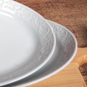 Resim GÜRAL PORSELEN - BAHAR DALI 2 ADET 25 cm KAYIK TABAK 