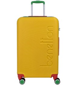 Resim United Colors Of Benetton Lüx Abs 2'li Valiz Seti Orta Boy - Kabin Boy Sarı Bnt500 Sarı 