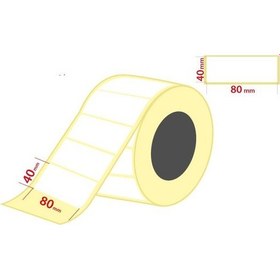 Resim ERMET TERMAL ETIKET RULOSU 40X80 1000 LI 