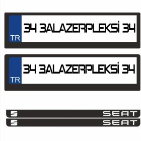 Resim 3A Lazerpleksi Seat Logolu Plakalık 