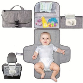 Resim Bebek Değiştirme Pedi, Anneler ve Bebekler İçin Çok Fonksiyonlu ve Pratik Bir Mat, Dışarı Çıkarken. 