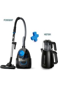 Resim Nikadu Orginal Fc9332/07 Powerpro City Toz Torbasız Süpürge ve Hd7301 Çaycı 