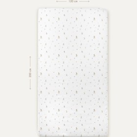 Resim Circus %100 Organik Pamuk Çocuk Lastikli Çarşaf 120 x 200 cm 