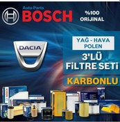 Resim Dacia Sandero 1.2 Bosch Filtre Seti 2008-2020 Bayisinden Orijinal Aynı Gün Kargo