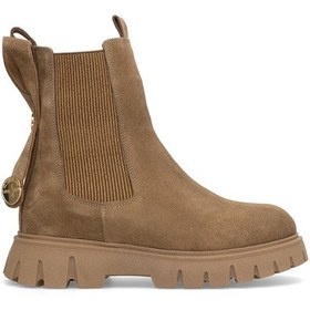 Resim Elit Thalvora Kadın Hakiki Süet Deri Klasik Bot Camel Camel 