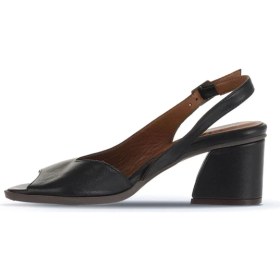 Resim Bueno Shoes Siyah Deri Kadın Topuklu Sandalet 01WA3501 01WA3501 