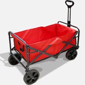 Resim Beach Waggon Katlanır Taşıma Arabası Kırmızı 