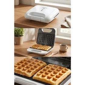Resim Kiwi KSM-2405W 750 W Waffle Makinesi Beyaz 