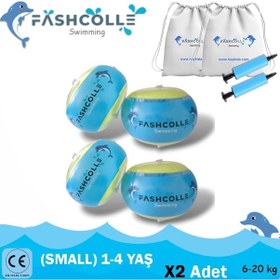 Resim Fashcolle Small Beden Şişme Deniz Kolluğu 1-4 Yaş X 2 Adet Çok Renkli 
