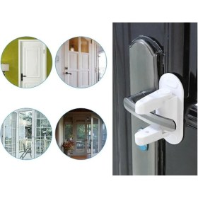 Resim Tineke Manuel Çocuk Kapı Kilidi Kendinden Yapışkanlı Bebek Emniyet Kilidi Pratik Çok Fonksiyonlu Kilit 