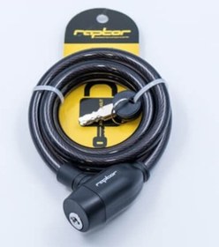 Resim Raptor - Halat Kilit - 12x120 Anahtarlı Siyah 
