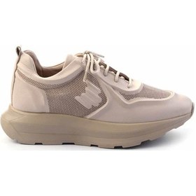 Resim Vizon Hakiki Deri Kadın Sneaker K01480224203 Vizon 