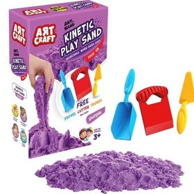 Resim 03694 Dede Aksesuarlı Mor Kinetik Oyun Kumu 1000 Gr 