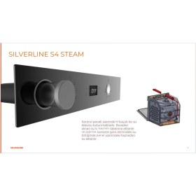 Resim Silverline BO65P4S01 Buhar Destekli + Airfryer Özellikli Ankastre Fırın Gri Antrasit Cam 