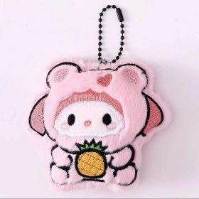 Resim OEMG Yeni Yaratıcı Sevimli Anahtarlık Karikatür Peluş Bebek Kolye Çok Yönlü Anahtarlık Kolye Çanta Bebek Çekicilik (Yurt Dışından) 