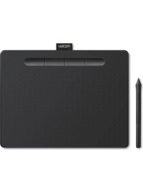 Resim Wacom Grafik Tablet Intuos Comfort Plus Medium 8,5 x 5,3 inç Siyah Tasarımcılar İçin Uygun CTL6100K-B 