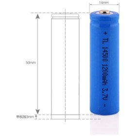Resim Geltoptan 14500 Li-ion Pil 3.7 V 10 Adet Şarj Edilebilir Pil 1200mah El Feneri Pili 14500 Pil 