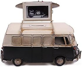 Resim Knm-1210E-3394S Dekoratif Metal Minibüs Çerçeveli ve Kumbaralı Hediyelik 