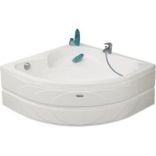 Resim Lorain Oturmalı Mini Oval Küvet 120 X 120, H43 (Gövde + Metal Ayak + Ön Panel) 