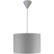 Resim Teknotrust Gri Kumaş Kaplama Yatak Odası Oturma Odası Çocuk Odası ve Bebek Odası Avize Aydınlatma Sarkıt 