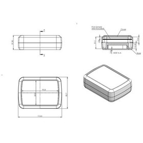 Resim Elektronik Proje Kutusu (Ölçüleri: 114X82,5X37Mm) - Siyah 