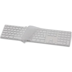 Resim McStorey Apple Magic Keyboard Uyumlu Klavye Koruyucu A1243 USB Kablolu UK-US İngilizce-Türkçe Baskı 