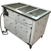 Resim Çelebi Endüstriyel Mutfak Dolaplı Benmari Yemek Tezgahı - 3 Sıcak 