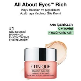 Resim Clinique All About Eyes Rich - Kuru Cilt Göz Çevresi Bakım Kremi 15ml 