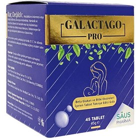 Resim Salus İlaç Galactago Pro Beta Glukan Takviye Edici Gıda 45 Tablet 