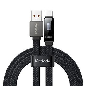 Resim Mcdodo CA-4980 Typec Usb 100W 6A Led Ritim Şarj ve Data Kablo 1.2 MT 