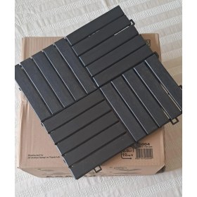 Resim Daisy Home Akasya Ahşap Yer Karosu, Espresso 30X30 Cm, 10'lu Paket, 0.9 M² Yer Kaplama 