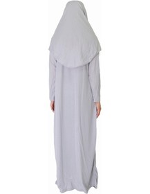 Resim Zehranaz Namaz Elbisesi Açık Gri Fermuarlı Namaz Elbisesi Açık Gri 