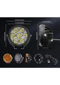 Resim Beemax Hardcap 180 Watt Profesyonel Motosiklet Led Sis Far Takım 