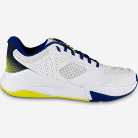 Resim Decathlon Yetişkin Voleybol Ayakkabısı - Beyaz / Mavi / Neon Sarı - Comfort 