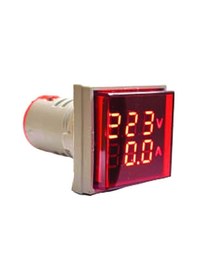 Resim Voltampermetre 50-500v 0-100a Ac Kare Yeşil 