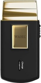 Resim Wahl Travel Shaver Gold Edition kablosuz ve şarj edilebilir elektrikli tıraş makinesi, erkekler için, seyahat, saç ve sakal kesmek için ideal, kompakt ve taşınabilir 