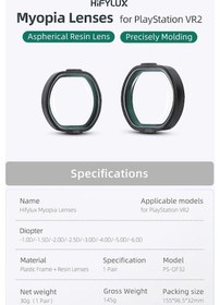 Resim Createtech Playstation Vr2 Hifylux Miyopi Gözlük Lensü -1.0d, Asferik Reçine, Ps Vr2 Uygun 