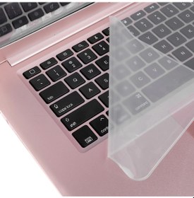 Resim Notebook Laptop MacBook Uyumlu Klavye Koruyucu Silikon - Şeffaf AL3242 