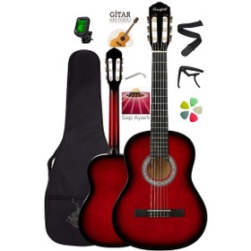 Resim Campbell Ce-55rd Klasik Gitar Full Set Sap Ayarlı 4/4 Yetişkin Boy Üst Kalite Gitar - Cmp55rd 