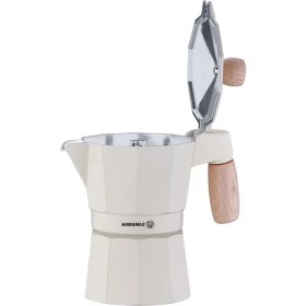 Resim Korkmaz Etna 3 Fincan Beyaz Moka Pot 150 ml 