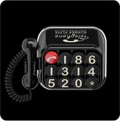 Resim Xuweiwei Siyah Vintage Telefon Numarası Plakası Abs Malzeme 4 Stil Araba İç Dekorasyonu İçin Park Numarası Ekranı 