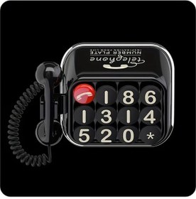 Resim Xuweiwei Siyah Vintage Telefon Numarası Plakası Abs Malzeme 4 Stil Araba İç Dekorasyonu İçin Park Numarası Ekranı 