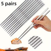 Resim 5 Çelik Çatal Kaşık Takımı, Yeniden Kullanılabilir, Kaymaz, Bulaşık Makinesinde Yıkanabilir, Pişirme Aletleri, Premium Yeniden Kullanılabilir Çelik Çatal Kaşık, Hafif, Tutuş Tasarımı 