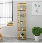 Resim Verda Gold Metal Kitaplık 